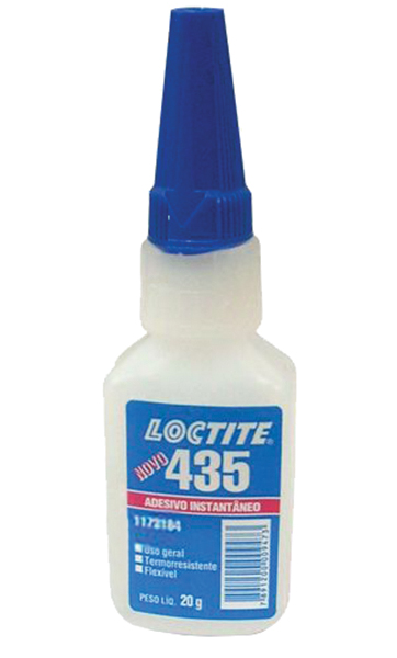 Adesivo instantâneo cianoacrilato industrial 435 20g LOCTITE
