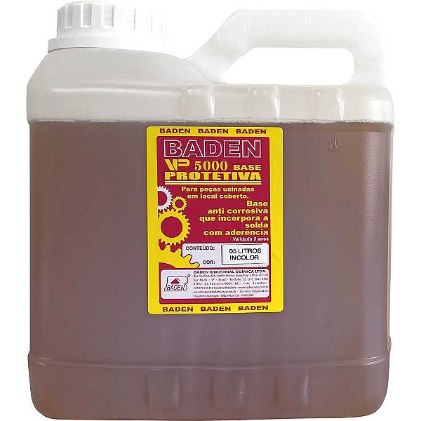 Verniz protetivo antioxidante 5 litros incolor VP-5000 BADEN