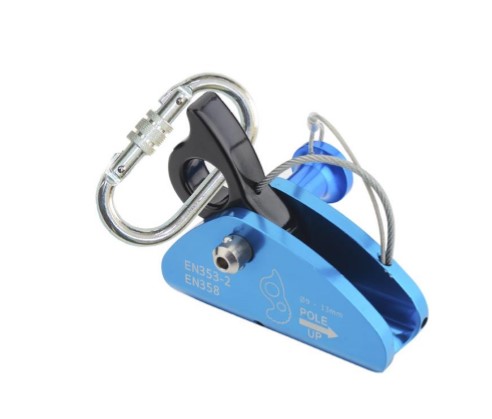 Trava-quedas blocante para corda 12mm linha vida vicsa