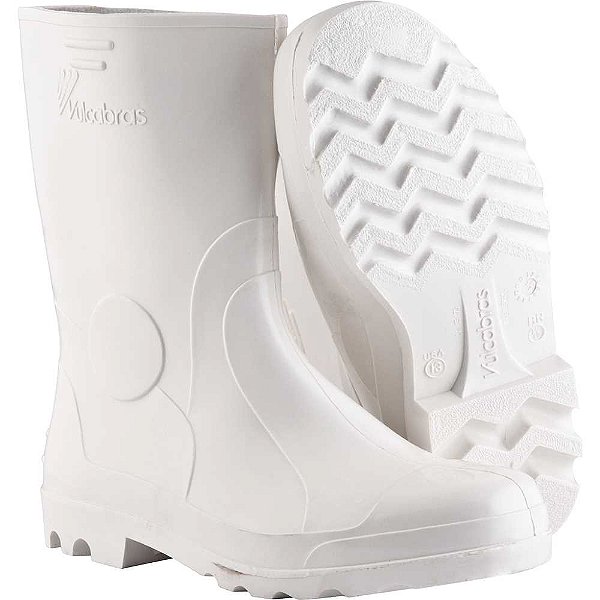 Bota de PVC branca cano curto 46/47 VULCABRAS