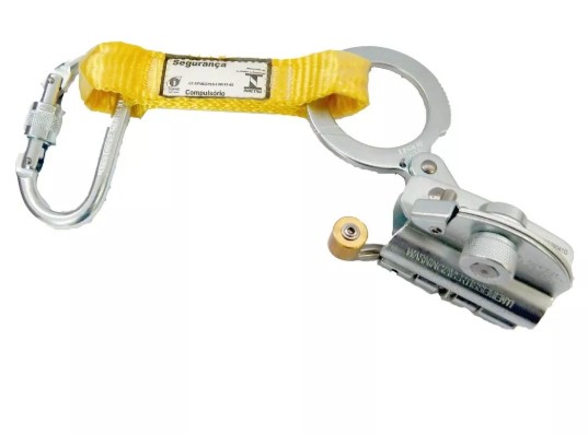 Trava-quedas blocante para corda 12mm linha vida vicsa