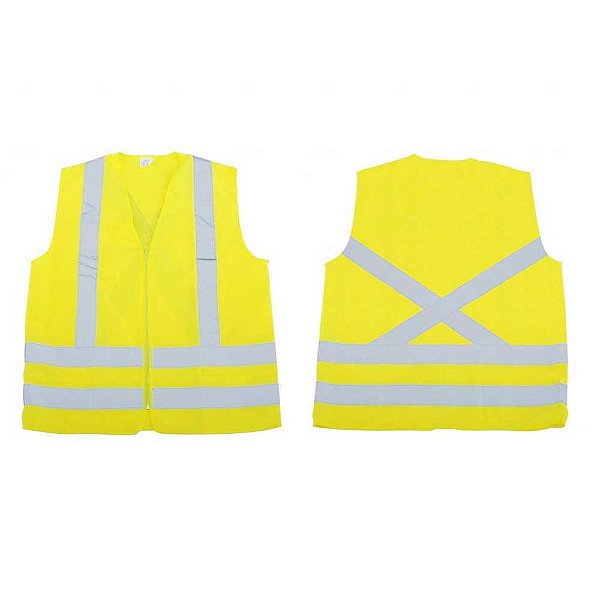 Colete sinal. sem bolso refletivo verde fluorescente Tamanho G TIPO "INTEIRO" VIC71260 VICSA