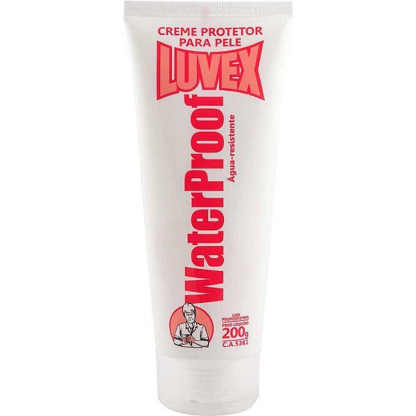 Creme protetor para as mãos Water Proof/Construção bisnaga com 200g LUVEX
