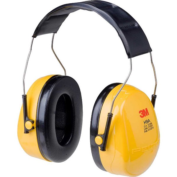 Abafador de ruído concha 23dB H-9A ,haste cabeça HB004153605 (VER COD. 1013551) 3M