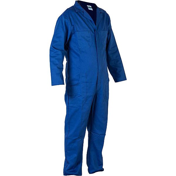 Macacão de brim azul manga longam Santanense Uniforte WICO