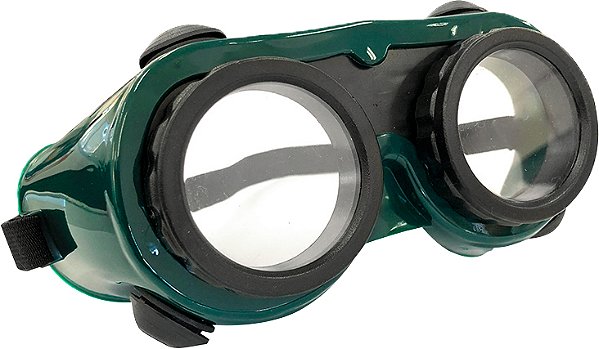 Óculos para soldador oxicombustivel com lente incolor com elastico CARBOGRAFITE