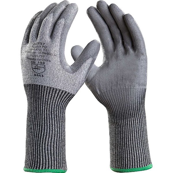 Luva resistente a corte em fibras sintéticas 10 (XG) com revestimento nitrílico palma / dedos punho longo danny