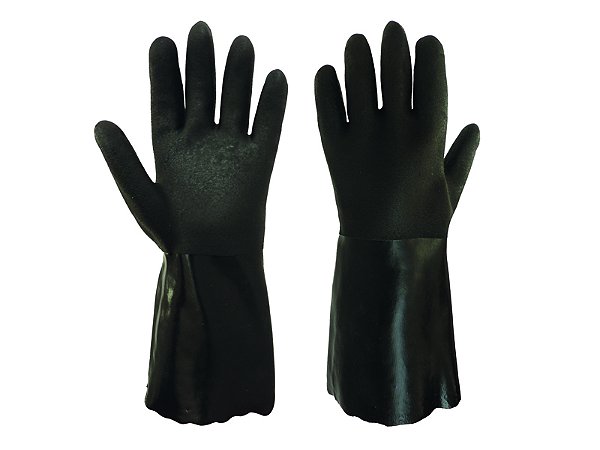Luva Petroniti de PVC tamanho XG preta DA-12214 DANNY