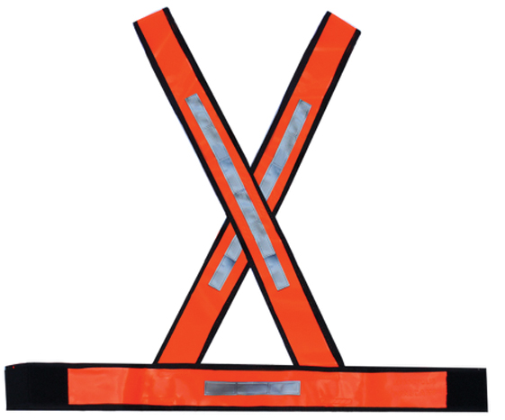 Colete sinal. TIPO "X" laranja/cinza uso diurno BRASCAMP