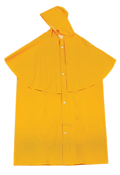 Capa de chuva PVC forrado amarela GG tipo morcego BRASCAMP