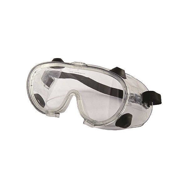Oculos panorâmico incolor ampla visão RA com válvula para ventilação 01.10.1.1 KALIPSO