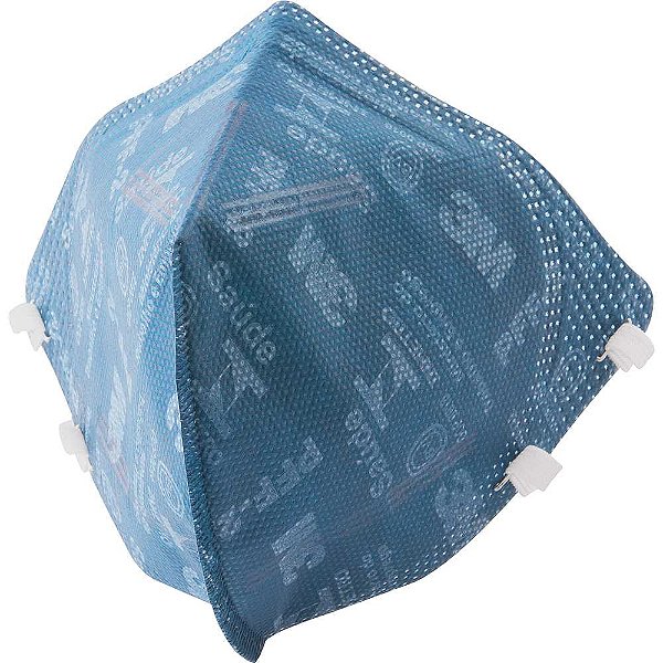 Respirador dobrável descartável PFF2 9820+BR kit com 100 unidades 3M