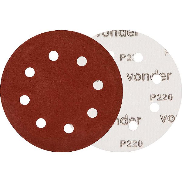 Disco de lixa com costado em pluma 180mm grão 220 para a lixadeira LPV 750 VONDER