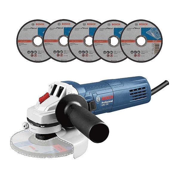 Esmerilhadeira angular 4.1/2" 710W 127V GWS 700 BOSCH