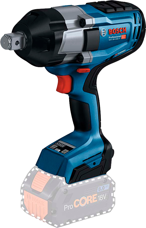 Chave de impacto 3/4" (quadrado) 1.050 N.m motor Brushless sem bateria e sem carregador GDS 18V-1050H BOSCH