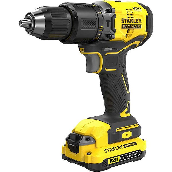 Parafusadeira/furadeira de impacto a bateria com 2 baterias 20V MAX - 2 Ah 1 carregador SBD715D2K-BR STANLEY