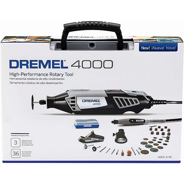 Microrretífica com acessórios 4000 127V F0134000NB DREMEL