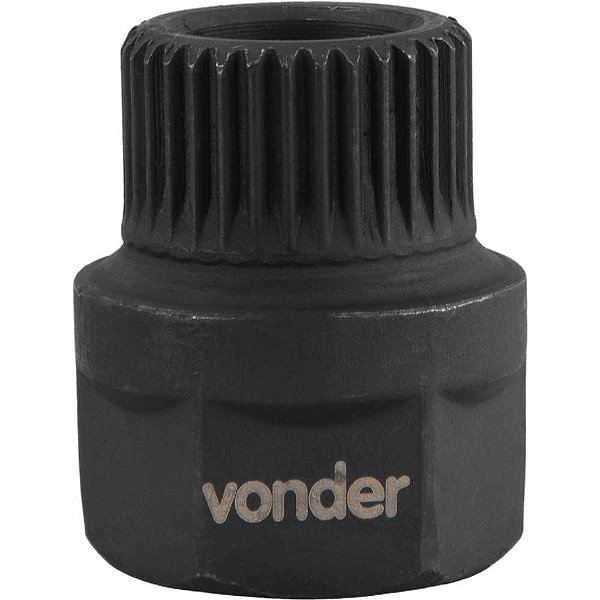 Soquete especial para polia de alternador sextavado 22mm x estriado 33 dentes VONDER