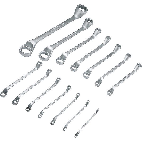 Jogo de chaves estrela 6,0mm a 50,0mm com 14 peças unit drive 003.606 GEDORE