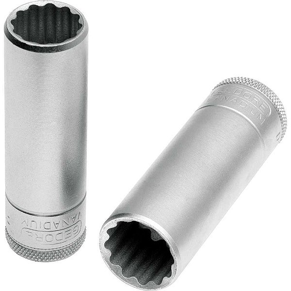 Soquete estriado longo com encaixe de 1/2" 1/2" D19L 015753 GEDORE