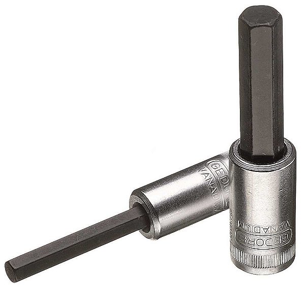 Soquete hexagonal longo 3mm com encaixe 1/4" IN20L 013415 GEDORE