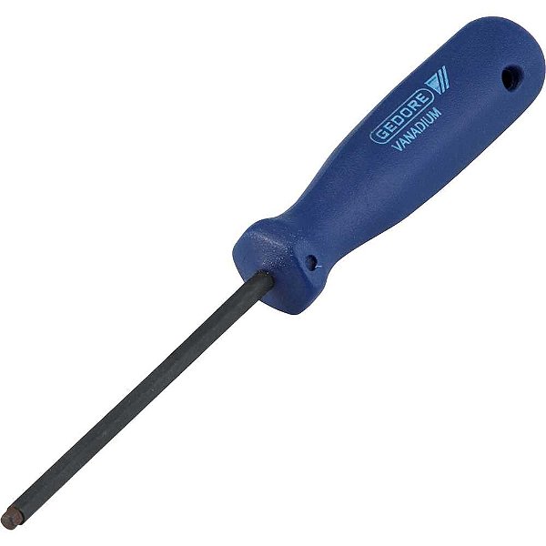 Chave hexagonal (allen) 1/8" cabo reto 42C-1/8" 012.454 GEDORE