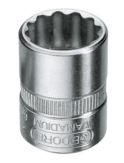 Soquete estriado com encaixe de 1/4" 10mm 013109 GEDORE