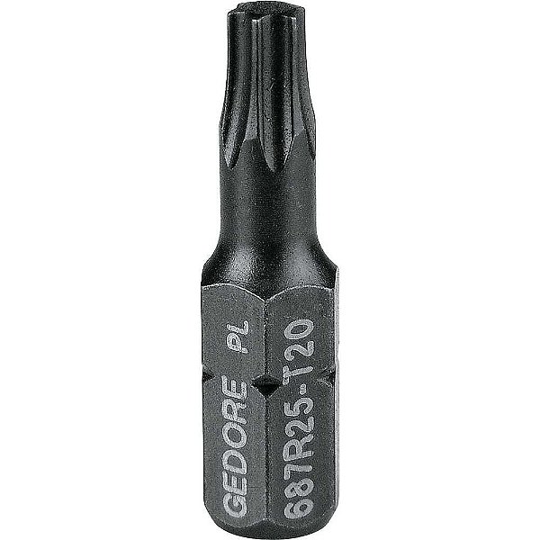 Bits hexalobular encaixe de 1/4" T25 de 25,4mm 687 R-25 025889 GEDORE
