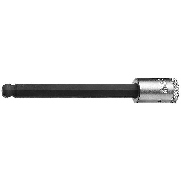 Soquete hexagonal (allen) longo 6mm encaixe 3/8" com ponta abaulada IN30LK 014.983 GEDORE