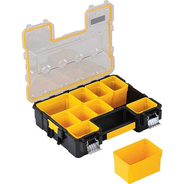 Maleta organizadora para pequenas peças com 10 compartimentos 45cm x 37cm x 11cm DWST14825 DEWALT