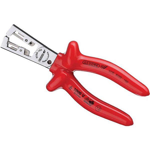 Alicate desencapador de fios 6.1/2" 1.000V VDE 8099 GEDORE