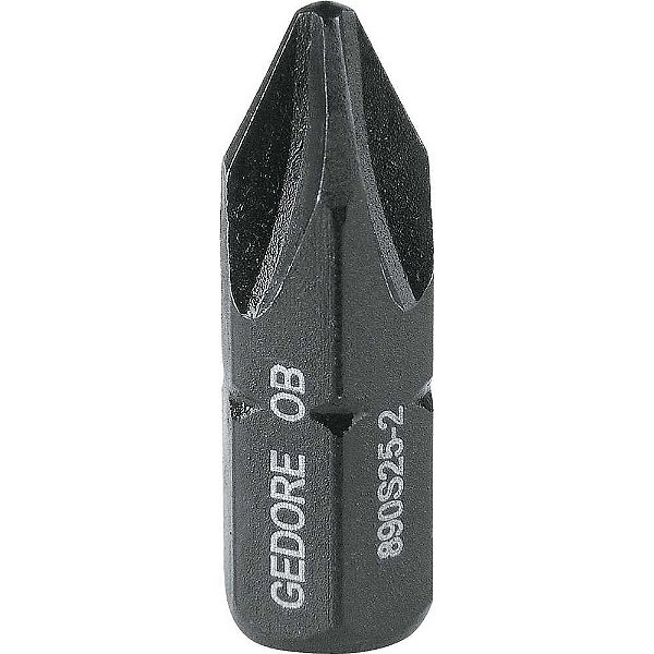 Bits ponteira phillips com encaixe sextavado 5/16" nº2 x 25mm 890 S25 GEDORE