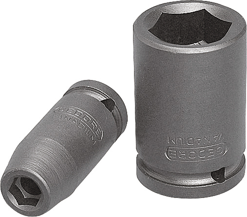Soquete sextavado longo de impacto 17mm encaixe de 1/2" 019112 GEDORE