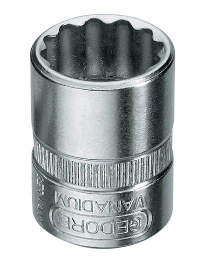 Soquete estriado com encaixe de 1/4" 5/16" GEDORE