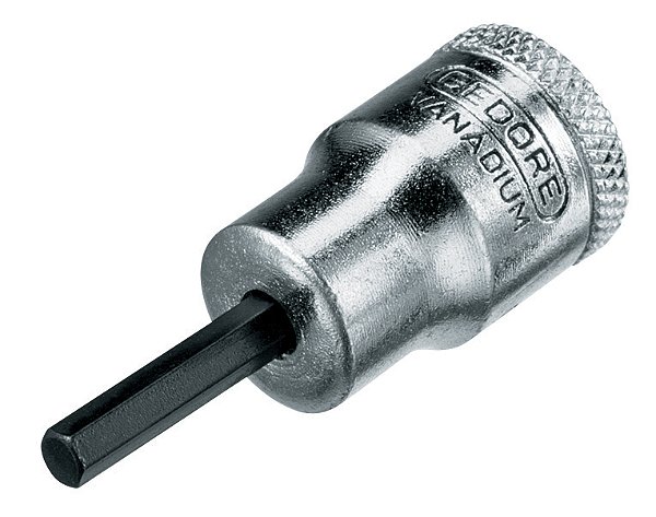 Soquete hexagonal 6,0mm encaixe de 3/8" IN30 GEDORE