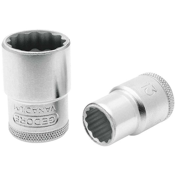 Soquete estriado com encaixe de 1/2" 8mm GEDORE