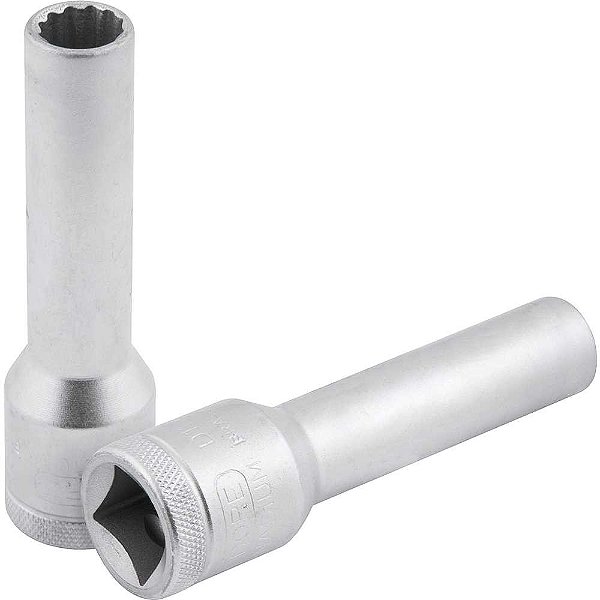 Soquete estriado longo 10mm com encaixe de 1/2" 015705 GEDORE