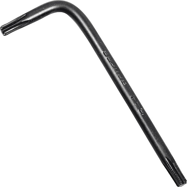 Chave hexalobular tipoL T45 aço cromo vanádio oxidado Maxtork 230045BR BELZER