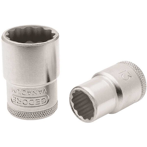 Soquete estriado com encaixe de 1/2" 9mm GEDORE