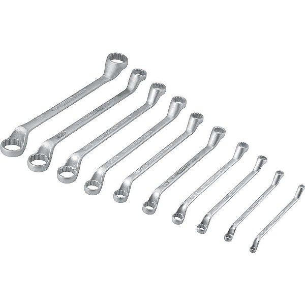 Jogo de chaves estrela 1/4" a 1.1/2" com 10 peças unit drive 003.654 GEDORE