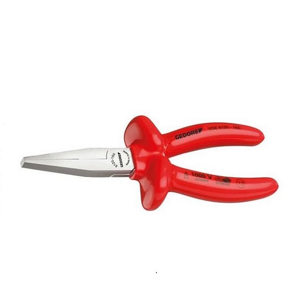 Alicate bico chato longo 6.1/2" isolação (VDE) 091841 GEDORE
