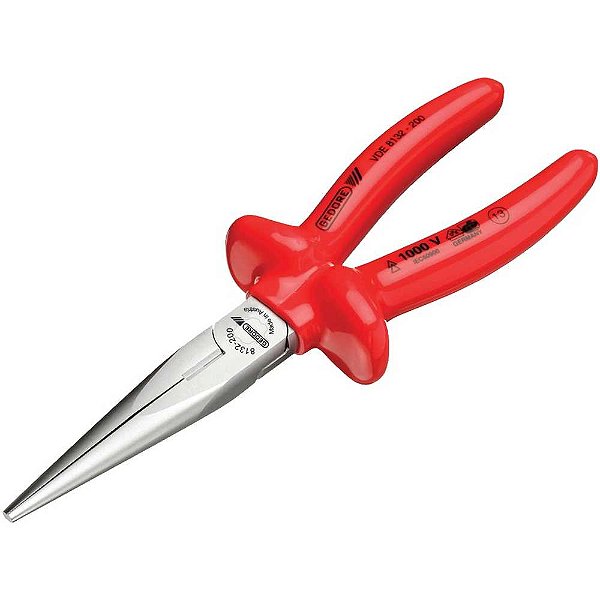 Alicate bico meia cana reto 6.1/2" 8132 160 VDE GEDORE