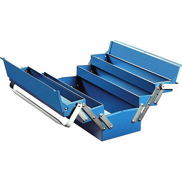 Caixa metálica sanfonada para ferramentas com 5 gavetas 50,0cm x 20,0cm x 23,0cm 1335E 001009 GEDORE