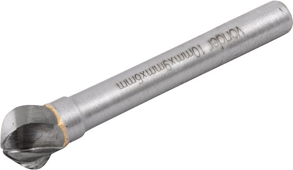 Lima rotativa esférica para alumínio 10,0mm x 9,0mm com haste 6,0mm VONDER