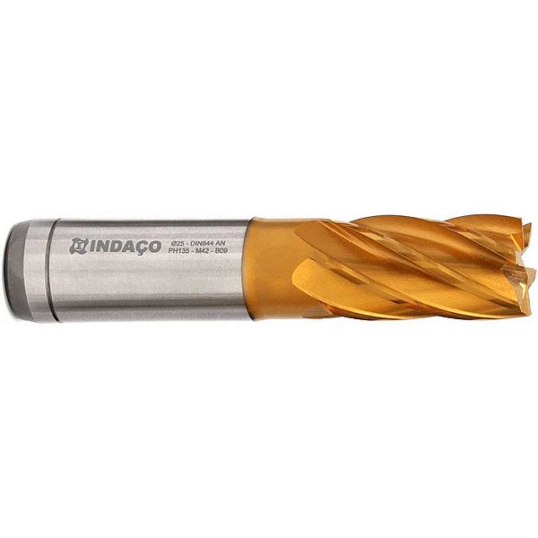 Fresa de topo em aço rápido 5,0mm com 4 cortes DIN 844AN 1503 INDAÇO