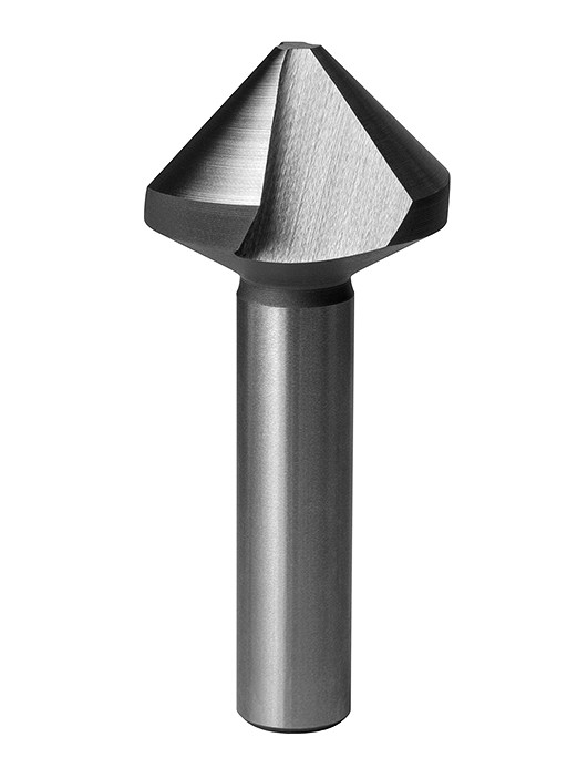 Escareador de aço 30mm 90 graus capacidade 4,2 a 30,0mm haste cilíndrica 8mm DIN 335C INDAÇO