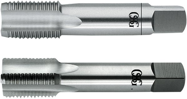 Macho manual de aço rápido 5/8" BSP jogo com 2 peças DIN 5157 OSG