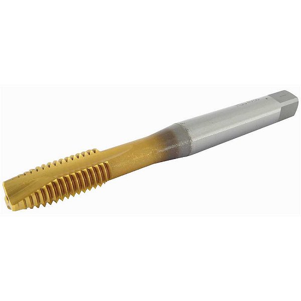 Macho máquina HSS-E 10,0mm x 1,5mm com ponta helicoidal TIN DIN 371 OSG