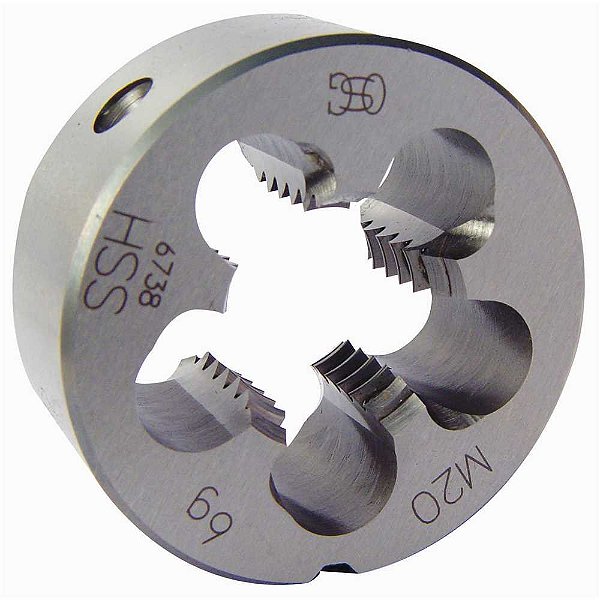 Cossinete de aço rápido 20,0mm x 2,50mm x 45,0mm com peeling DIN 223B 105/8 OSG