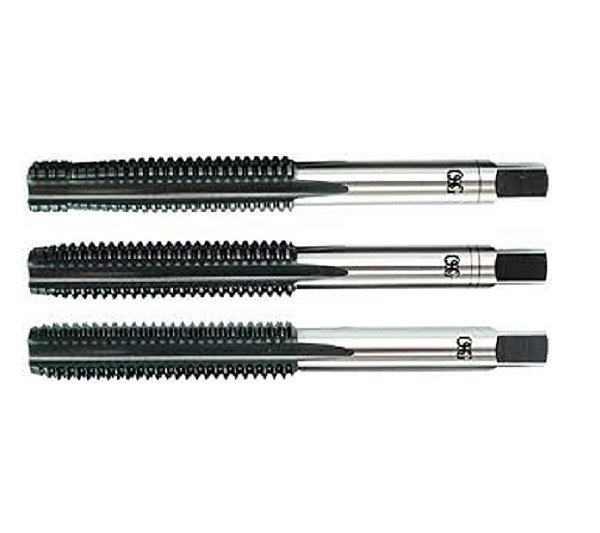 Macho manual de aço rápido M6 x 1,00mm métrica jogo com 3 peças OSG